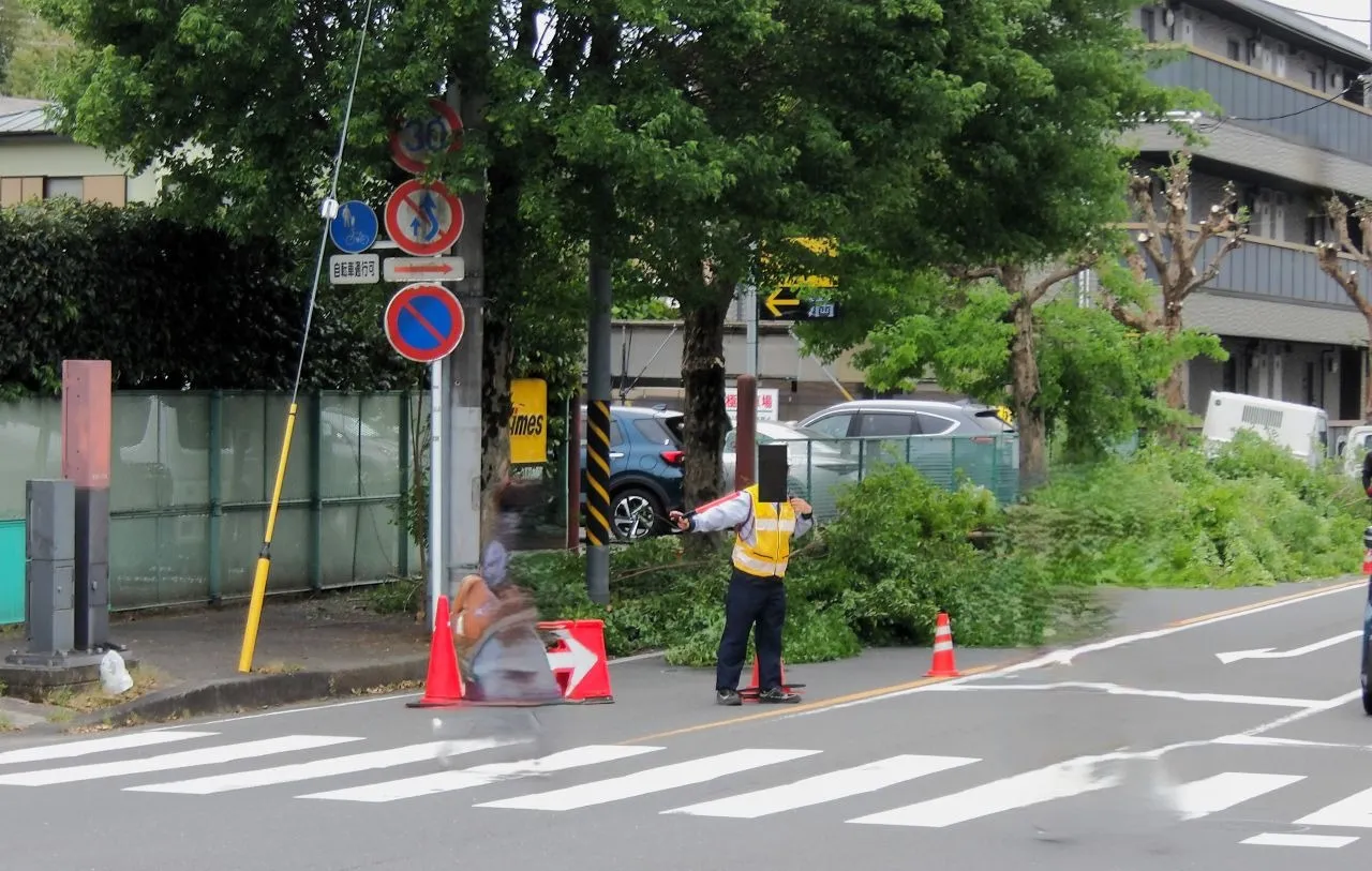 片側交互通行について